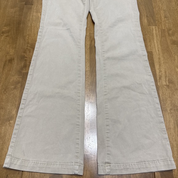 American Eagle kick boot chino pants women's 12XL long tan stretch preppy y2k - Picture 3 of 15